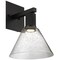 Access Lighting Port Nine Martini, Martini LED Wall Sconce, Matte Black Finish, Seeded Glass 63143LEDD-MBL/SDG - alternate 3